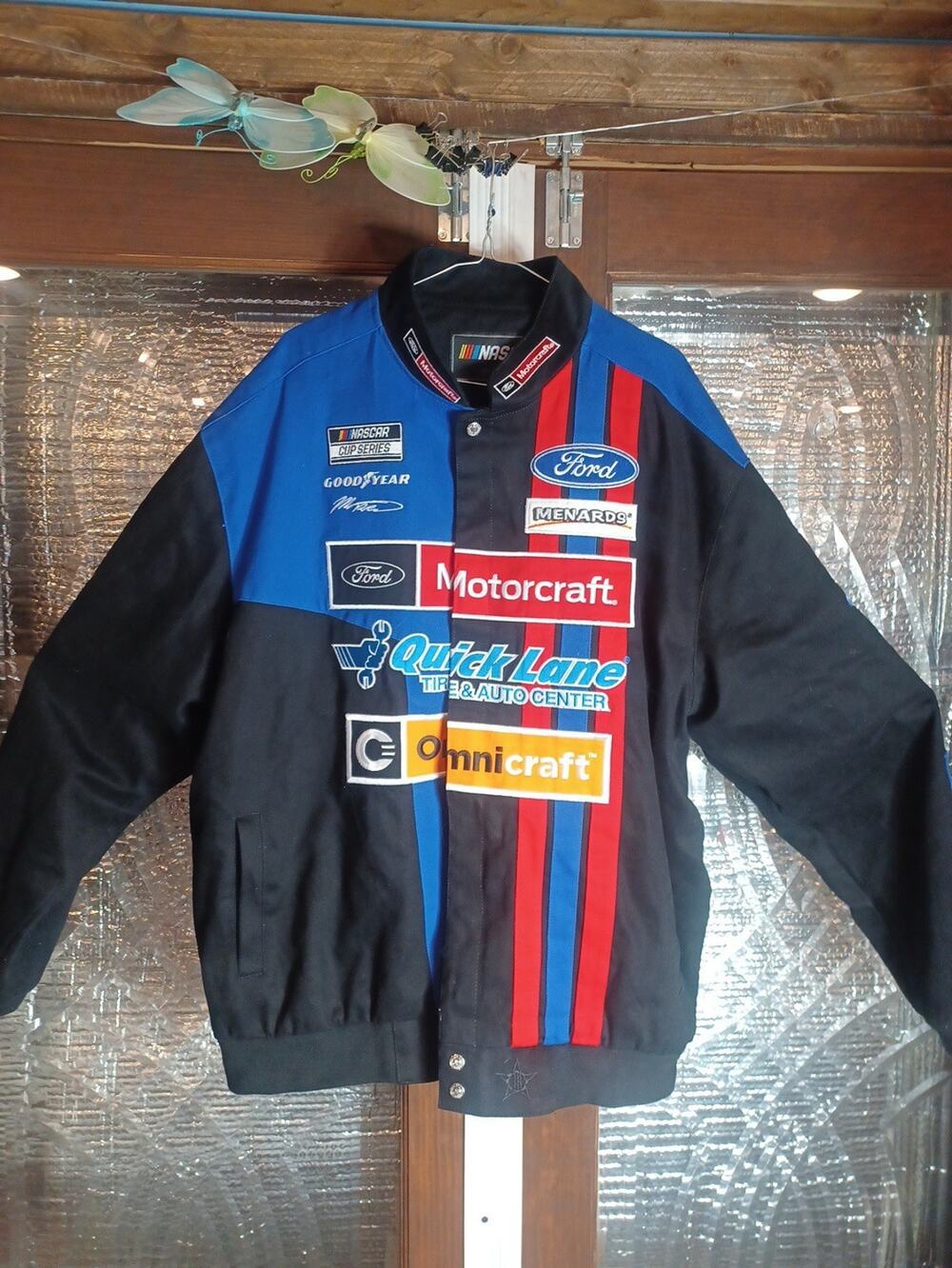 Ford Wood Brothers Ford #21 Mens Nascar Jacket 2xl Excellent Condition